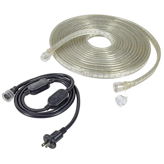 (025027)100V LEDｺﾈｸﾄﾗｲﾝ 両面発光 10ｍ (5本50ｍまで連結可能)