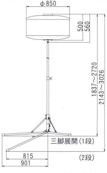 (025031)100V×450Wバルーン投光器
