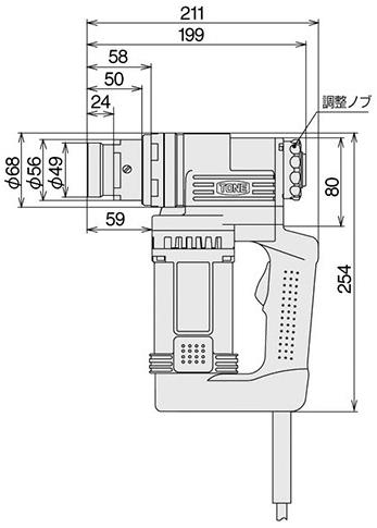 (074013) 100V一次締め 建方1番トルシアボルト用（M16M24） GKS251