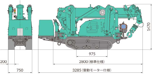 (093003)2.82Tカニクレーン　モーター併用