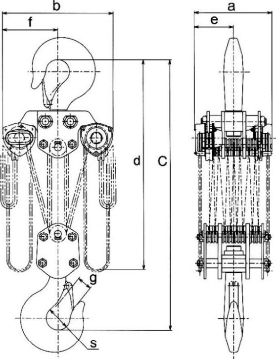 (019085) 30Tチェンブロック(3.5m)